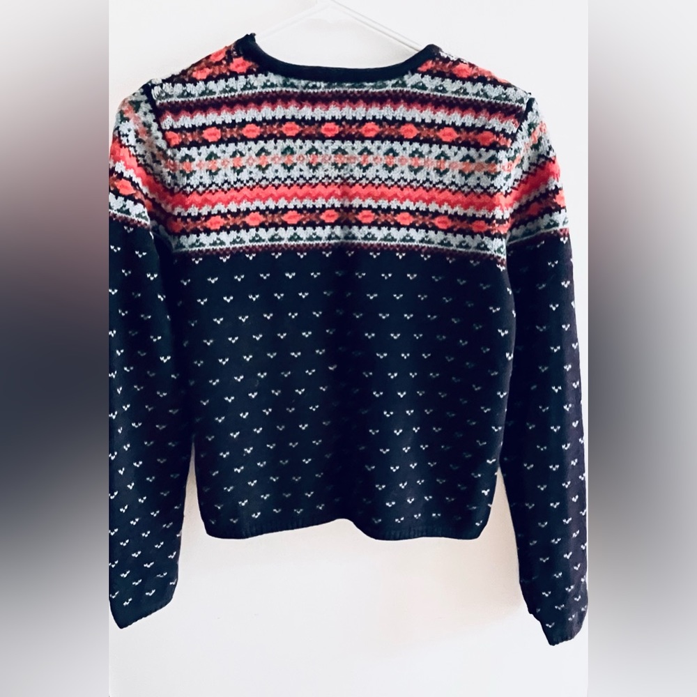 Women’s Small, Abercrombie & Fitch navy blue, northern isles style sweater.